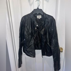 Faux leather jacket